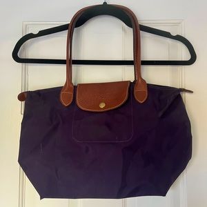 Longchamp Le Pliage Medium Tote in Purple